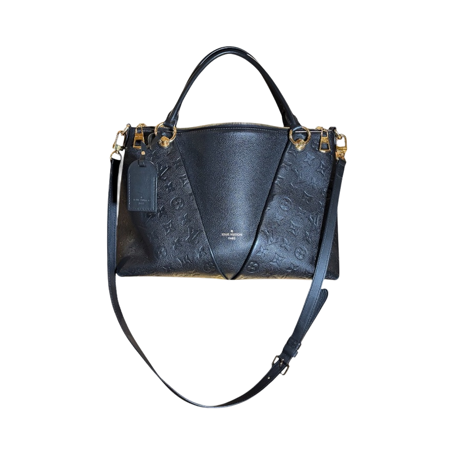 Louis Vuitton Black V. Tote Monogram Empreinte MM Handbag
