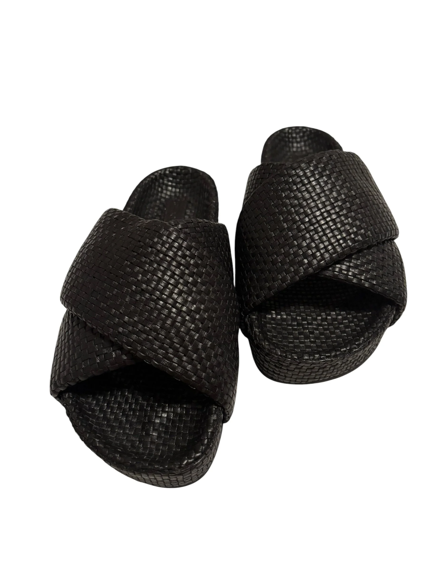 St. Agni Woven Leather Slides