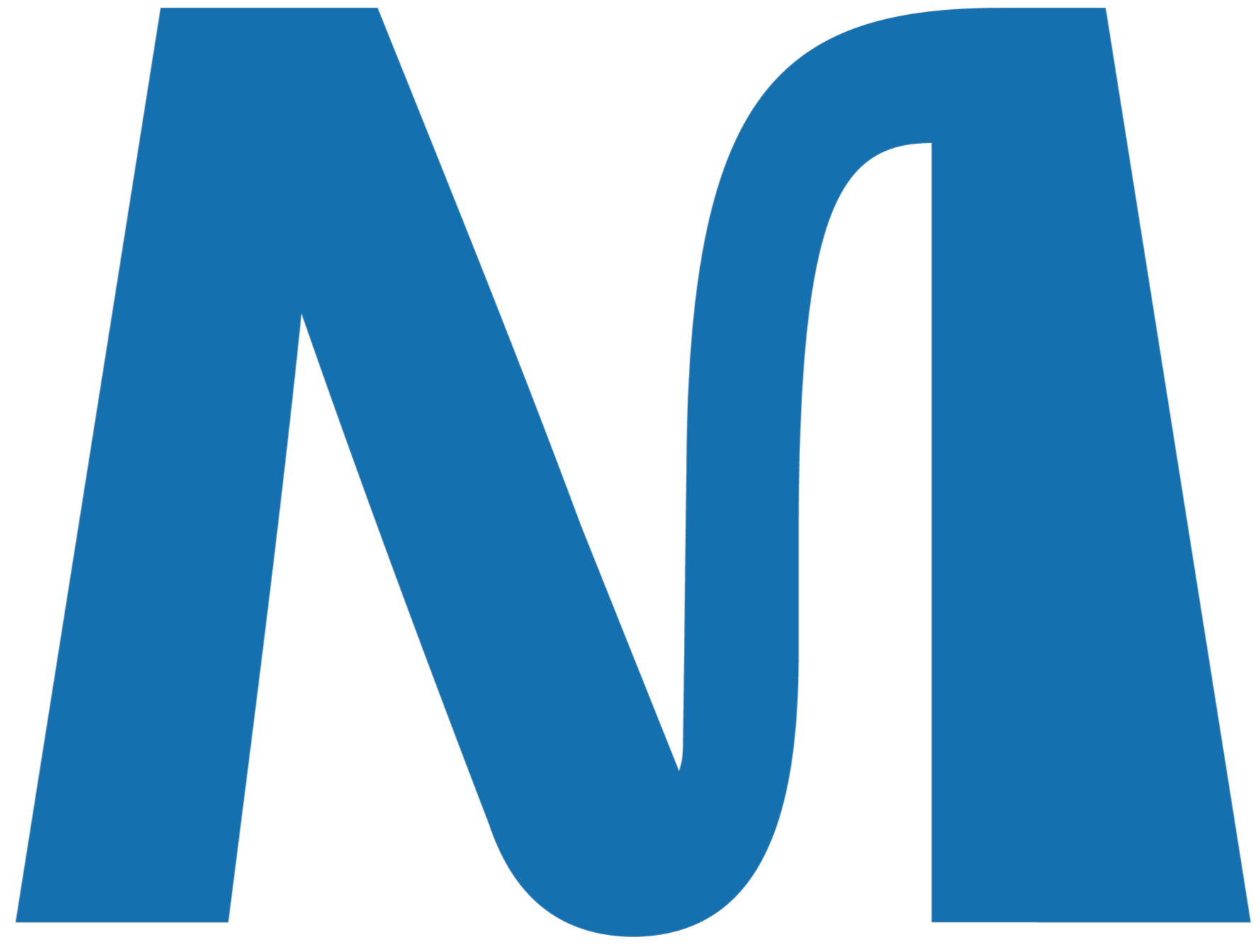 The Myrtle Mosaic logo, which is an M with creative curvy elements.