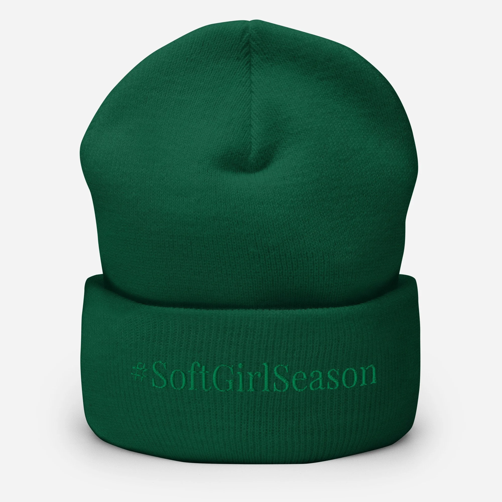 Kelly Green on Green Winter Cuffed Beanie--Holiday Collection