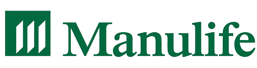 Logo de Manulife avec symbole en vert et texte noir