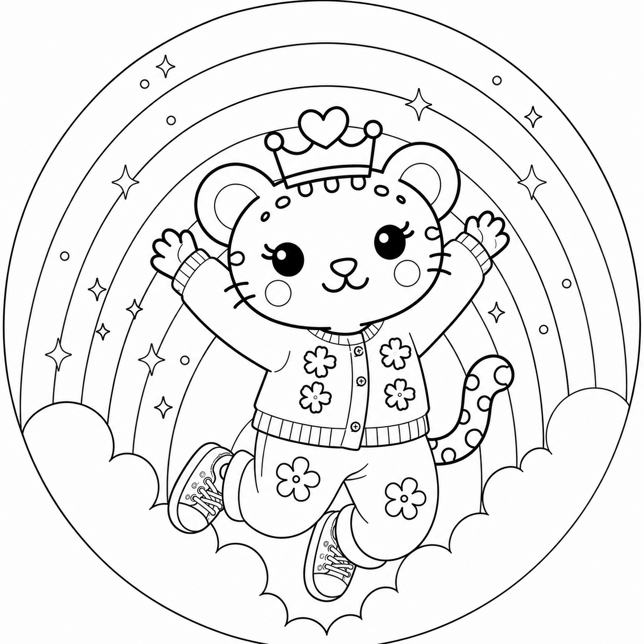 Coloring Page round rainbow.png
