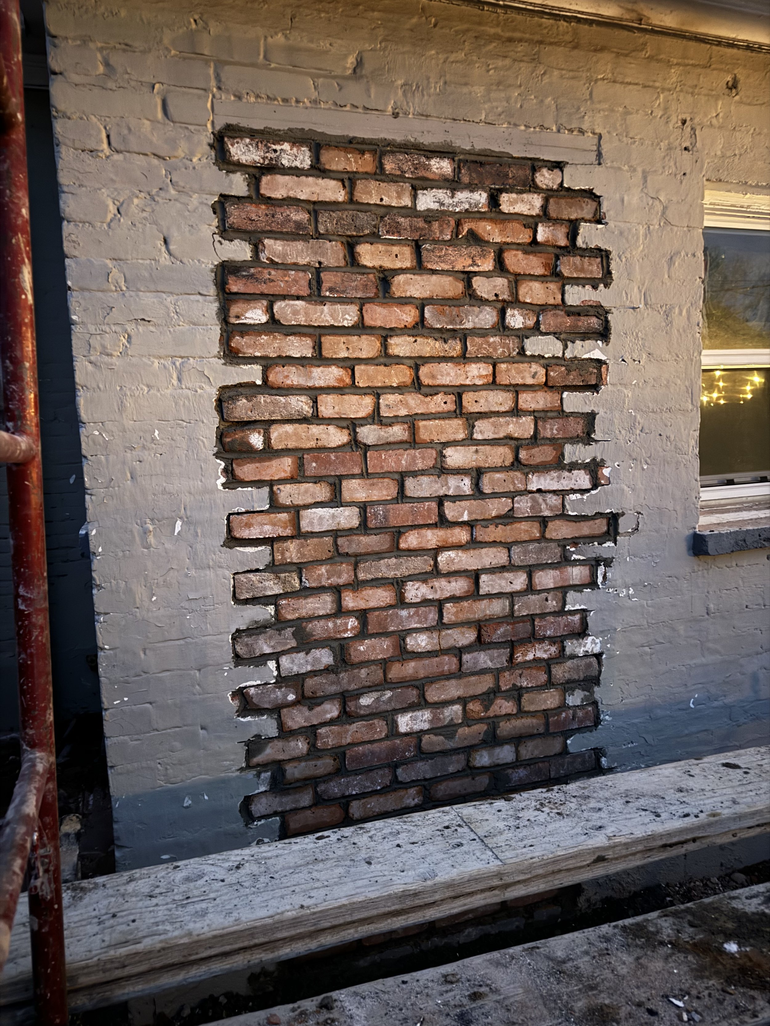 Bricked in door way