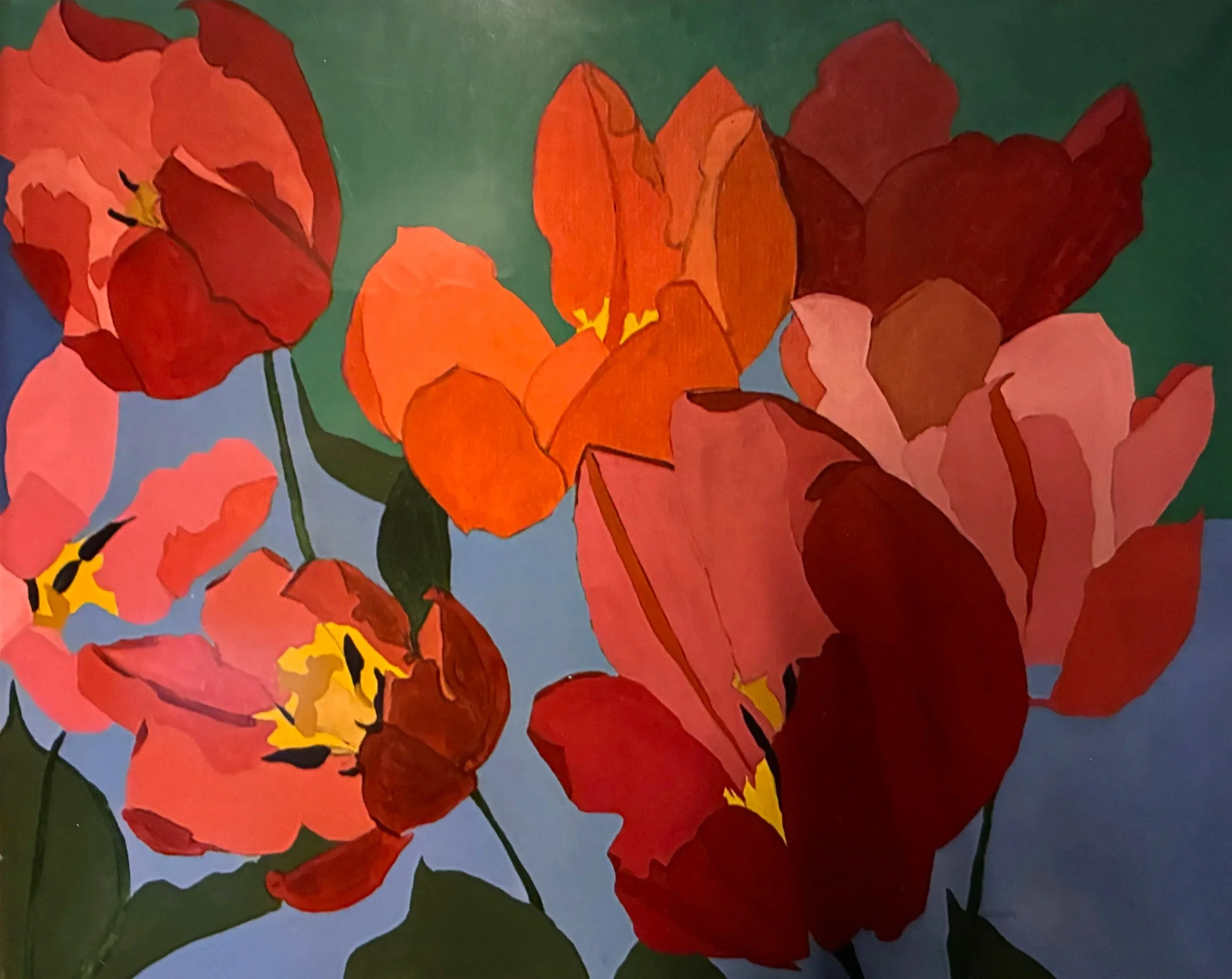 Sandra Brody, Tulips, o/c
38x45, 1400.00
