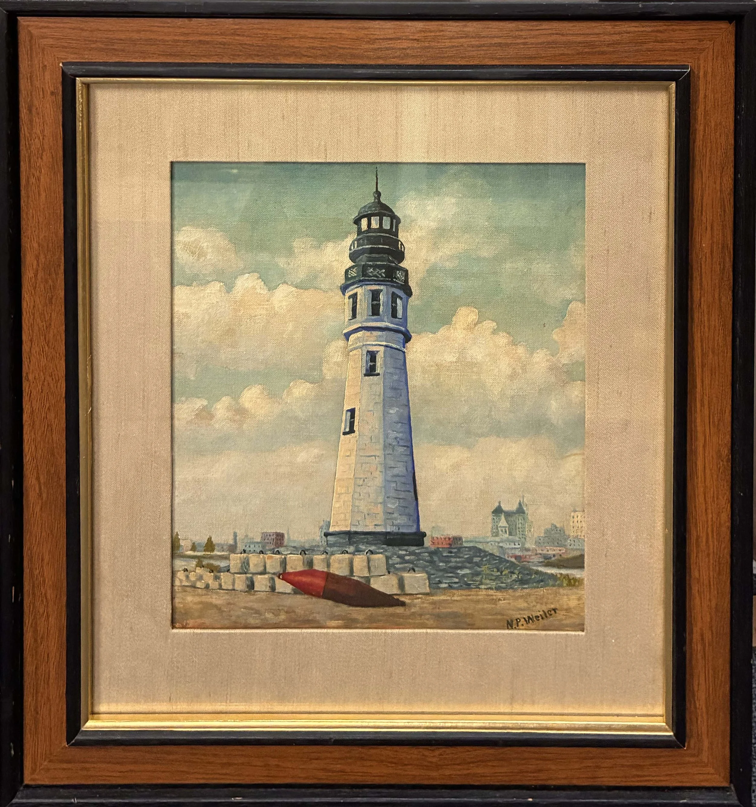 Nicholas Weiler, Buffalo China Lighthouse, 1932, 11x9, 325.00