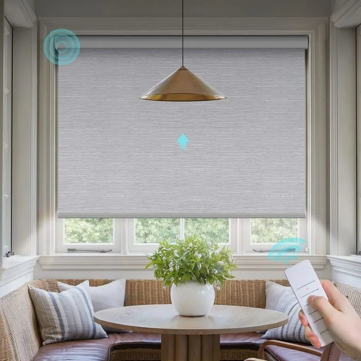 Motorized Blinds with Remote/Manual