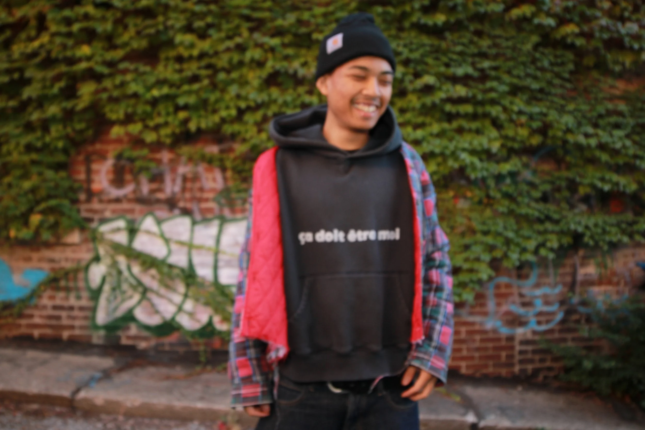 A few ShittyDenim screen printed designs modeled by @povfrmjake
