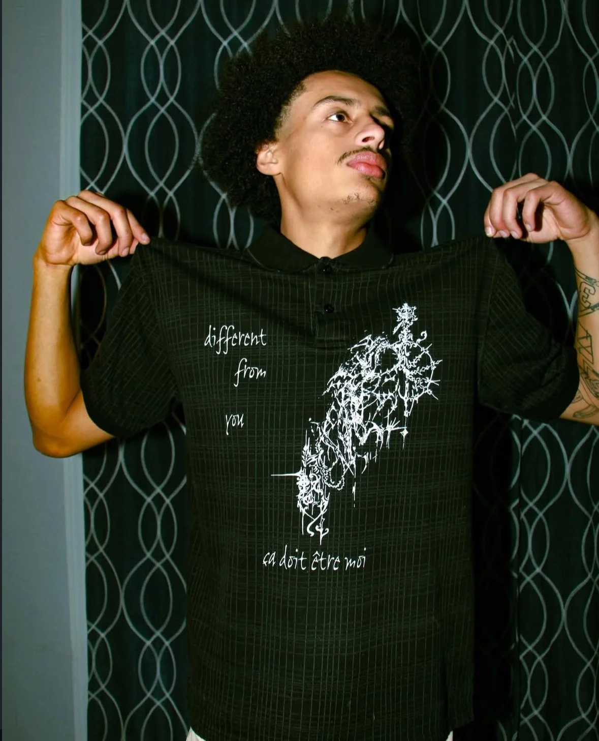 Classic Shittydenim screen print modeled by @jayoo.da.boss