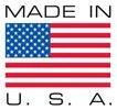Flag of the United States with the text 'MADE IN U.S.A.' underneath.