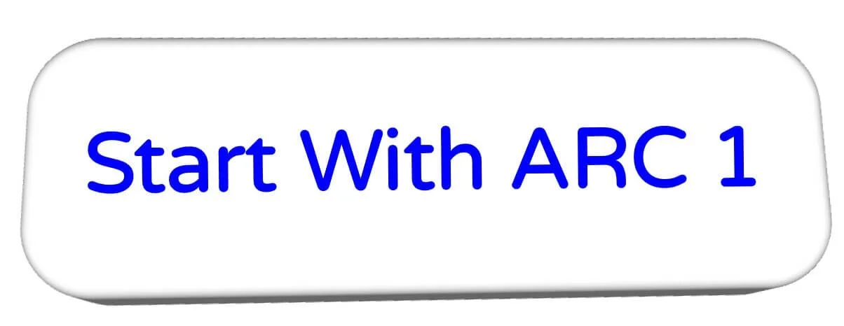 Button with the text 'Start With ARC 1' in blue font on a white background.