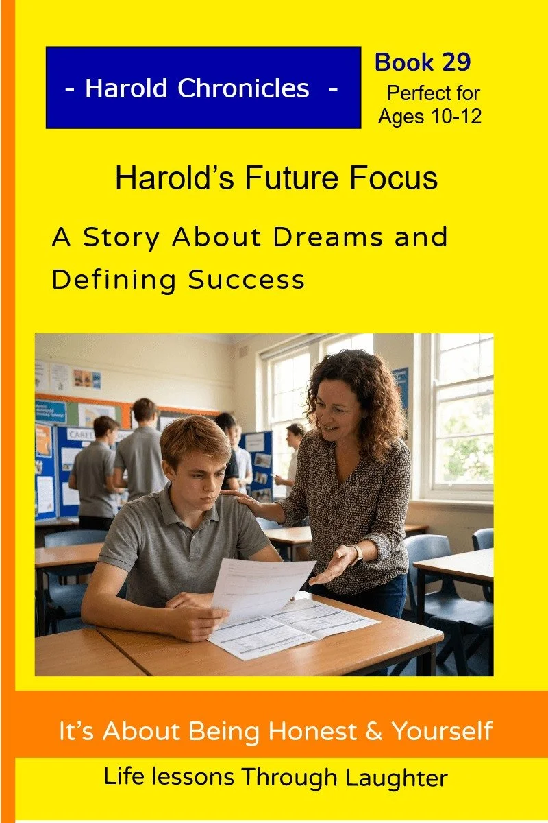 Harold looks unsure about the future, then begins to feel encouraged by a teacher’s support.