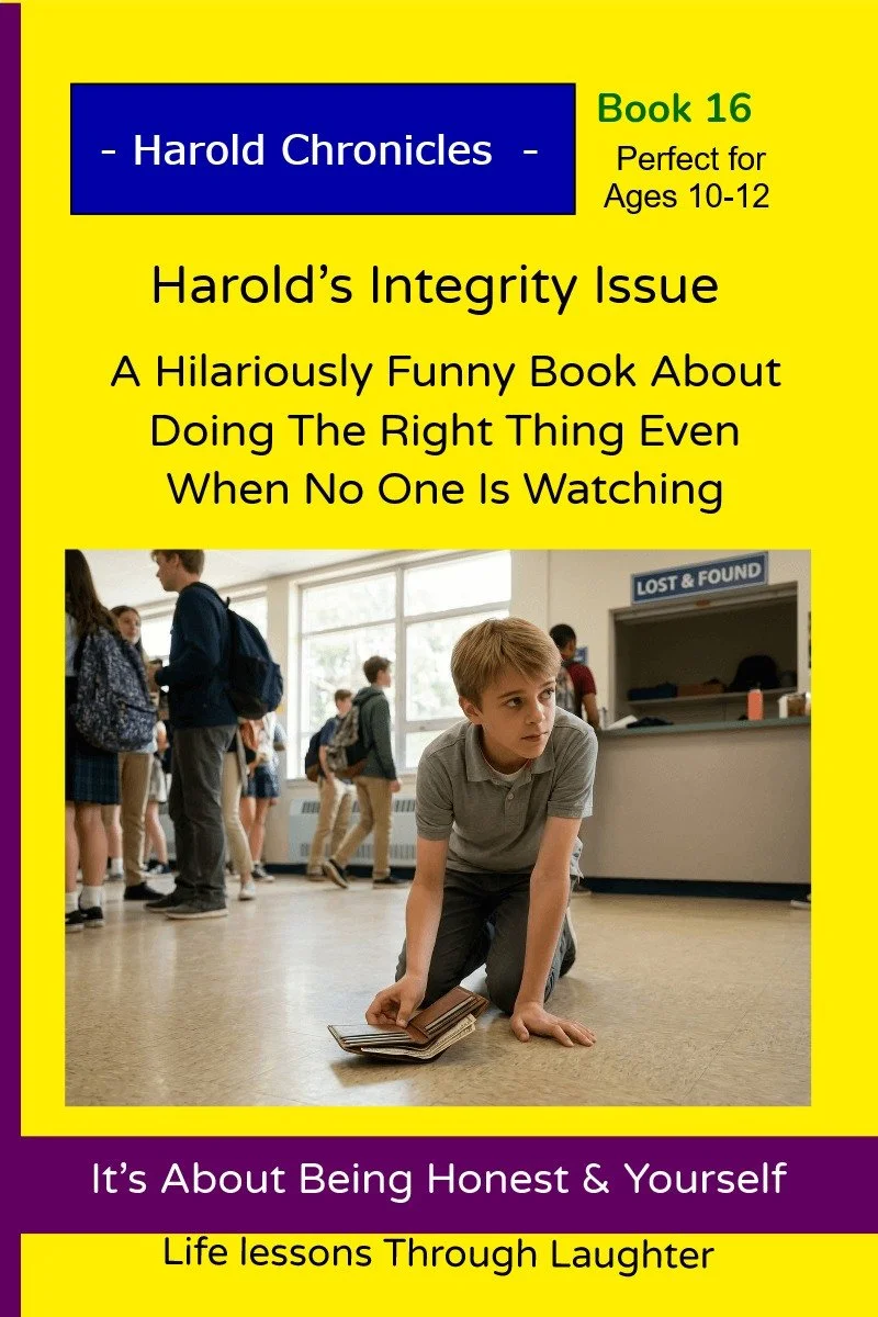 Harold finds a wallet with money and decides to take it to lost and found.