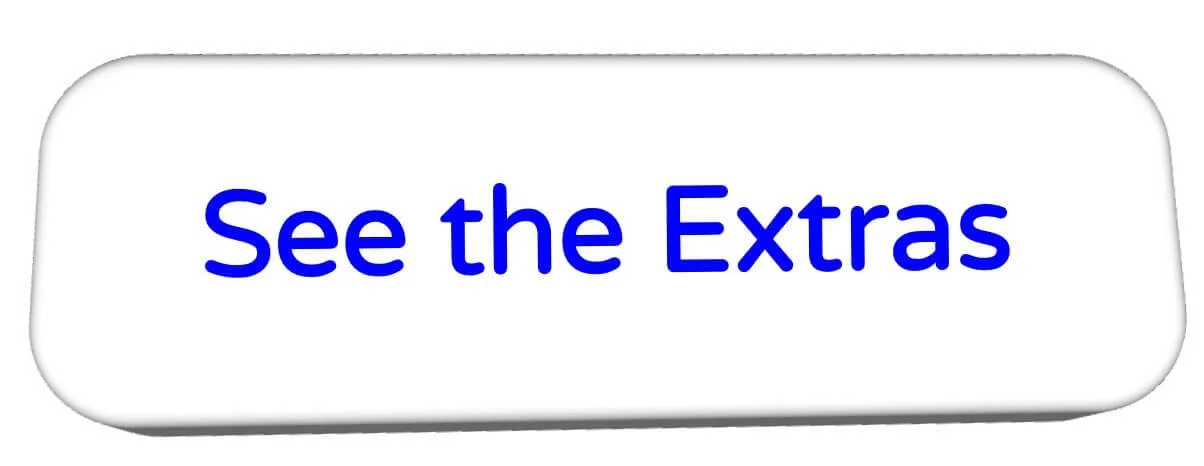 Button with rounded edges and blue text that says 'See the Extras'