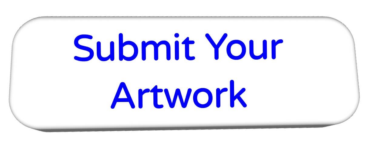 Button with rounded edges that says "Submit Your Artwork" in blue text on a white background.