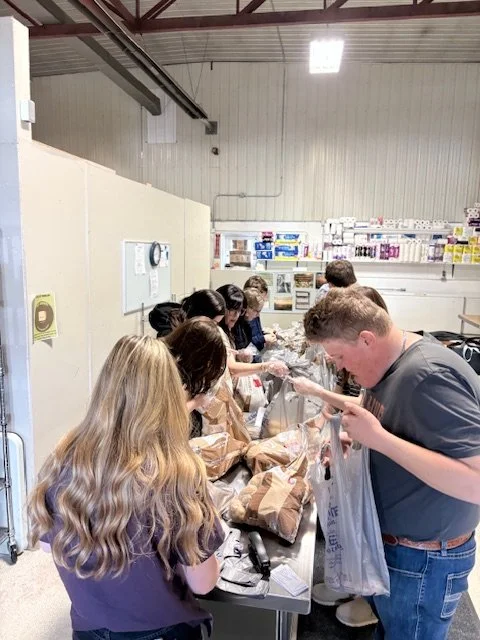 Volunteers at the Flagstaff Food Bank