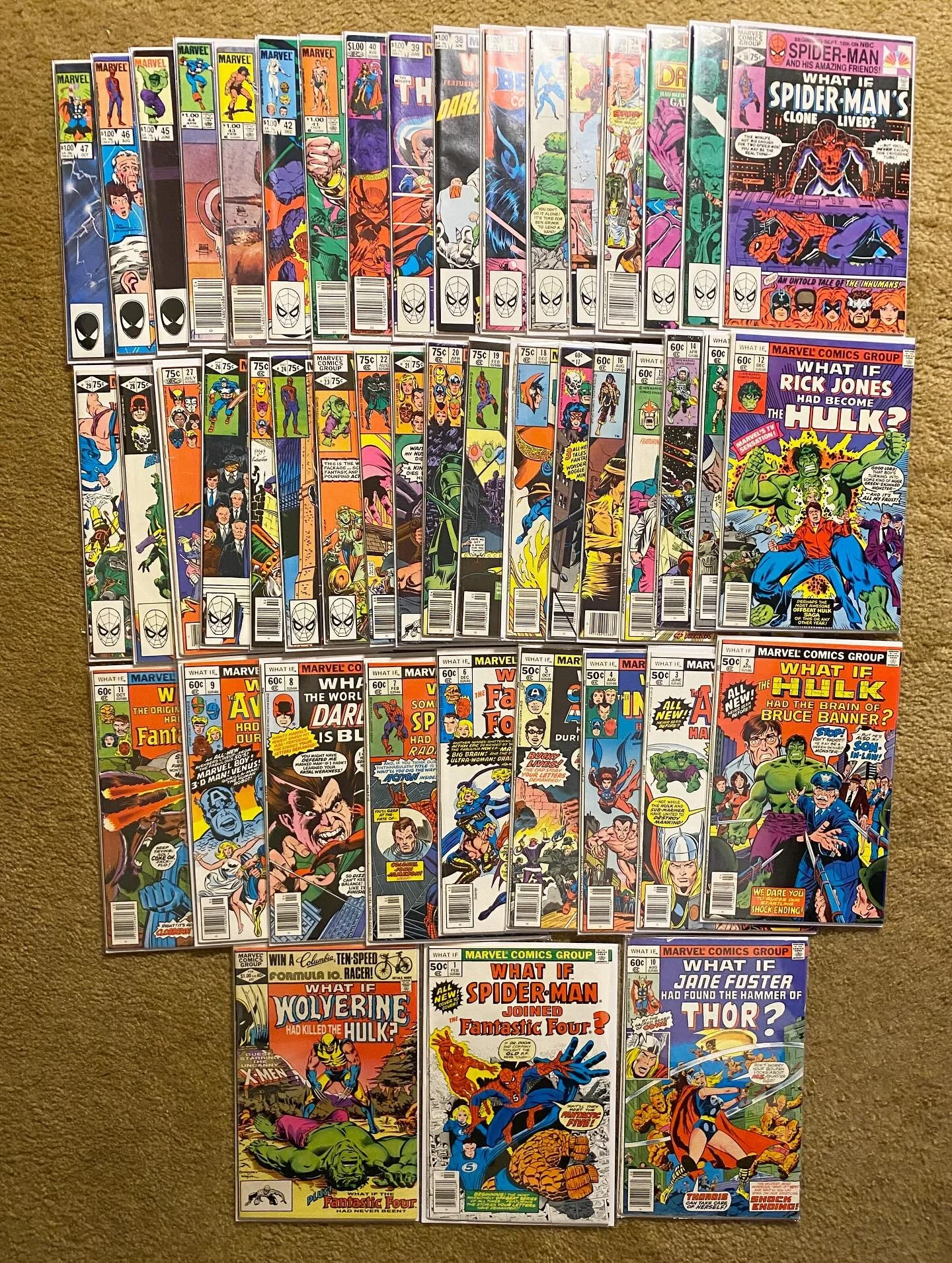 🚨SOLD🚨

COMPLETE SERIES What If #1-47 1st Series (1977-1984, Marvel), EVERY ISSUE! 

$250 shipped! 🧀

Last two sales were $350 😱

Some minor keys and desired issues! 

Includes: 
1 2 3 4 5 6 7 8 9 10 11 12 13 14 15 16 17 18 19 20 21 22 23 24 25 2