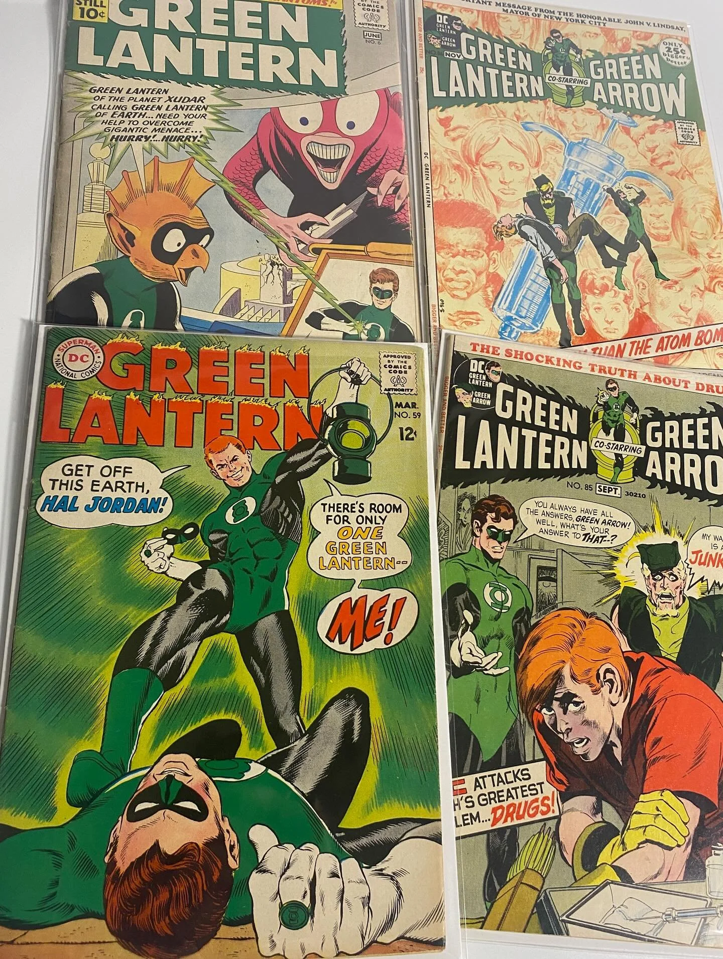 New PC additions! My grabs from the Green Lantern collection! 1st Guy Gardner, 1st Tomar-Re, drug issues SIGNED by Dennis O&rsquo;Neil! 💚💚💚

You ever pick up a stack of books and immediately remember why you fell in love with comics in the first p