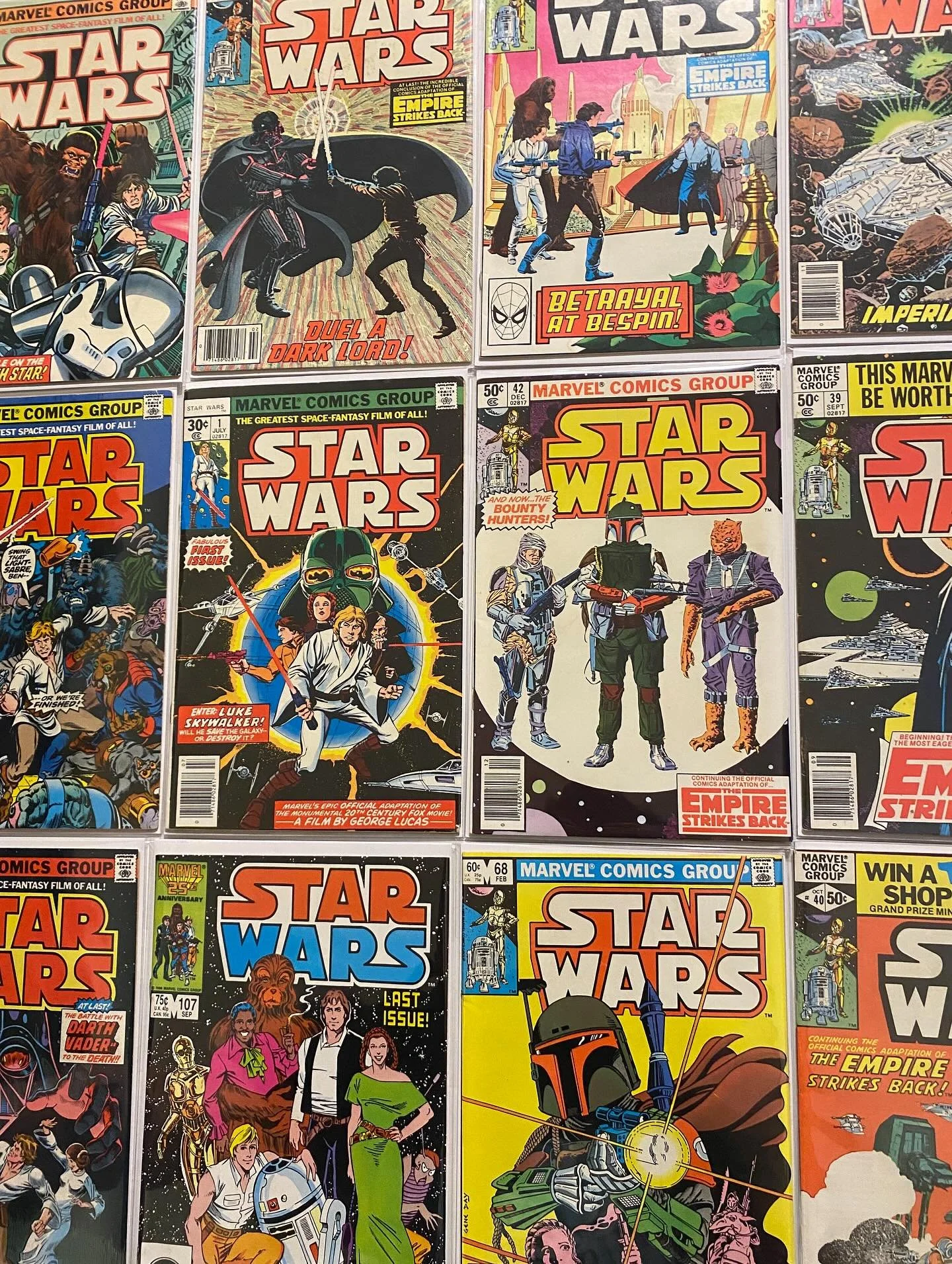 🚨FOR SALE 🚨Complete Series Star Wars #1-107 and Annuals 1-3 from 1977-1986!! Yes that&rsquo;s every issue! 🤯

$1450 Shipped 🤖

Get the entire series in one big swoop! Every 1st appearance! 1st Luke Skywalker, Darth Vader, Chewbacca, R2D2, C3PO, H