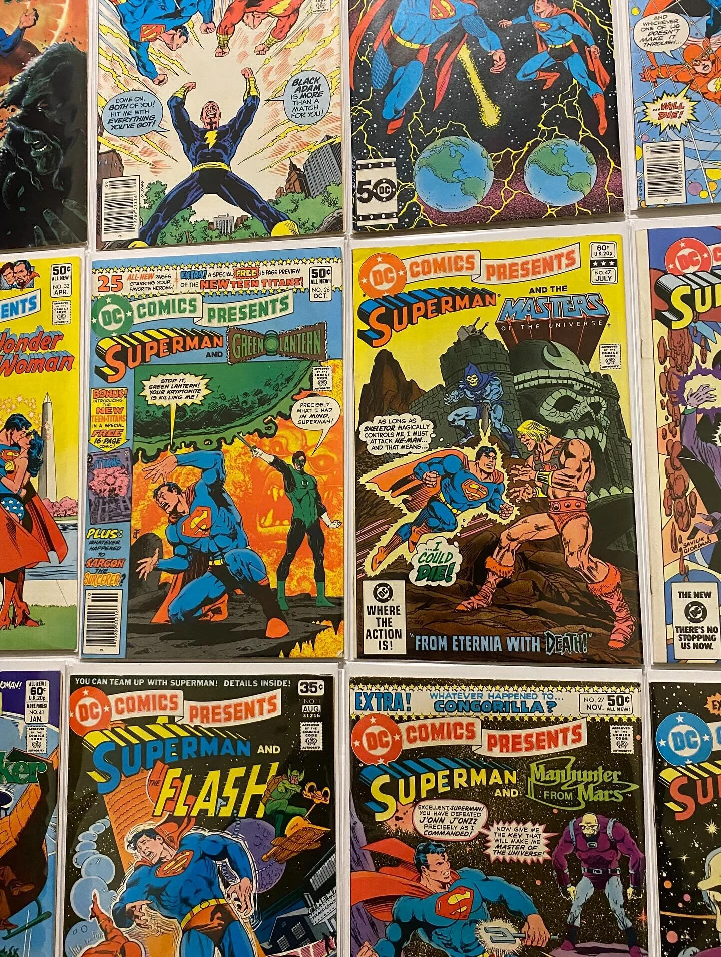 🚨FOR SALE 🚨Complete Series DC Comics Presents #1-97 from 1978-1986! 💪

Lots of keys: 1st Teen Titans (1st Cyborg, Raven, Starfire), 1st He-Man &amp; Skeletor, 1st Mongul, 1st Superman &amp; Wonder Woman kiss! 🔑

$675 Shipped 

Last sold was $999 