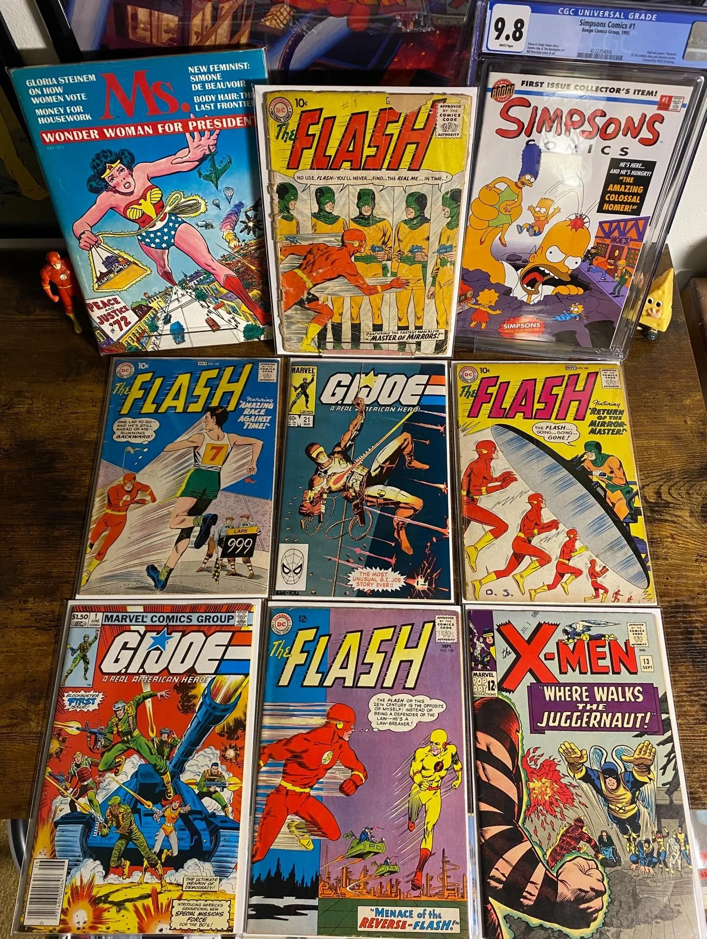 🚨‼️ IG LIVE SALE TONIGHT‼️🚨

Here&rsquo;s the full preview of what I&rsquo;m bringing for tonight&rsquo;s LIVE show on Instagram at 7:30pm/c! ⚡️⚡️⚡️

Flash #105 (aka #1)! 1st Reverse Flash! GI Joe #1! Simpsons 1 CGC 9.8! Ms Magazine #1 (Rae feminis
