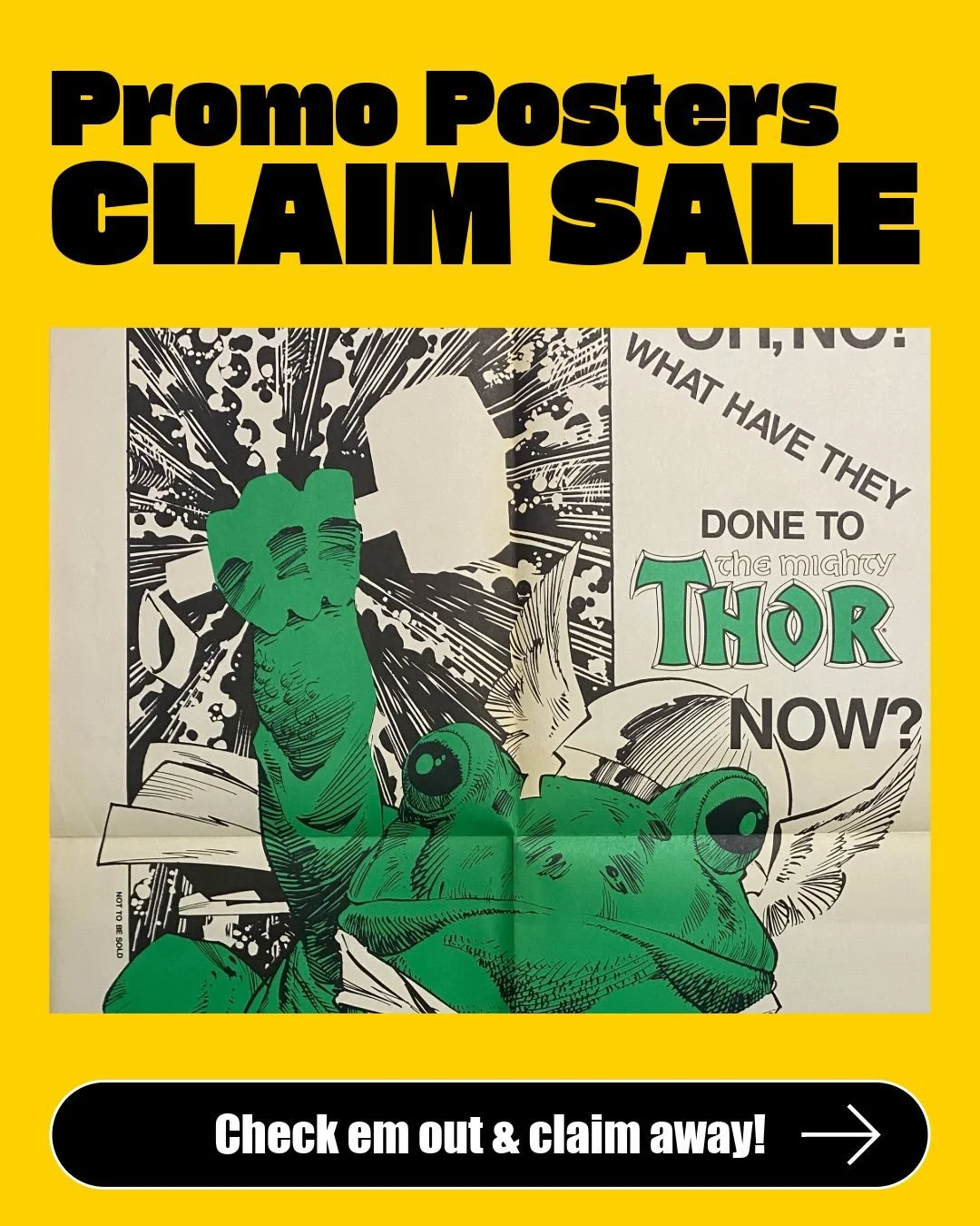 🚨CLAIM-A-THON - Comic Shop Promo Posters!🚨

These are some Comic Shop promo posters used to advertise upcoming series or movies! So cool!

Claims take precedent over offers 😃 Feel free to DM with any questions!

Payment must be made in 48 hrs of r
