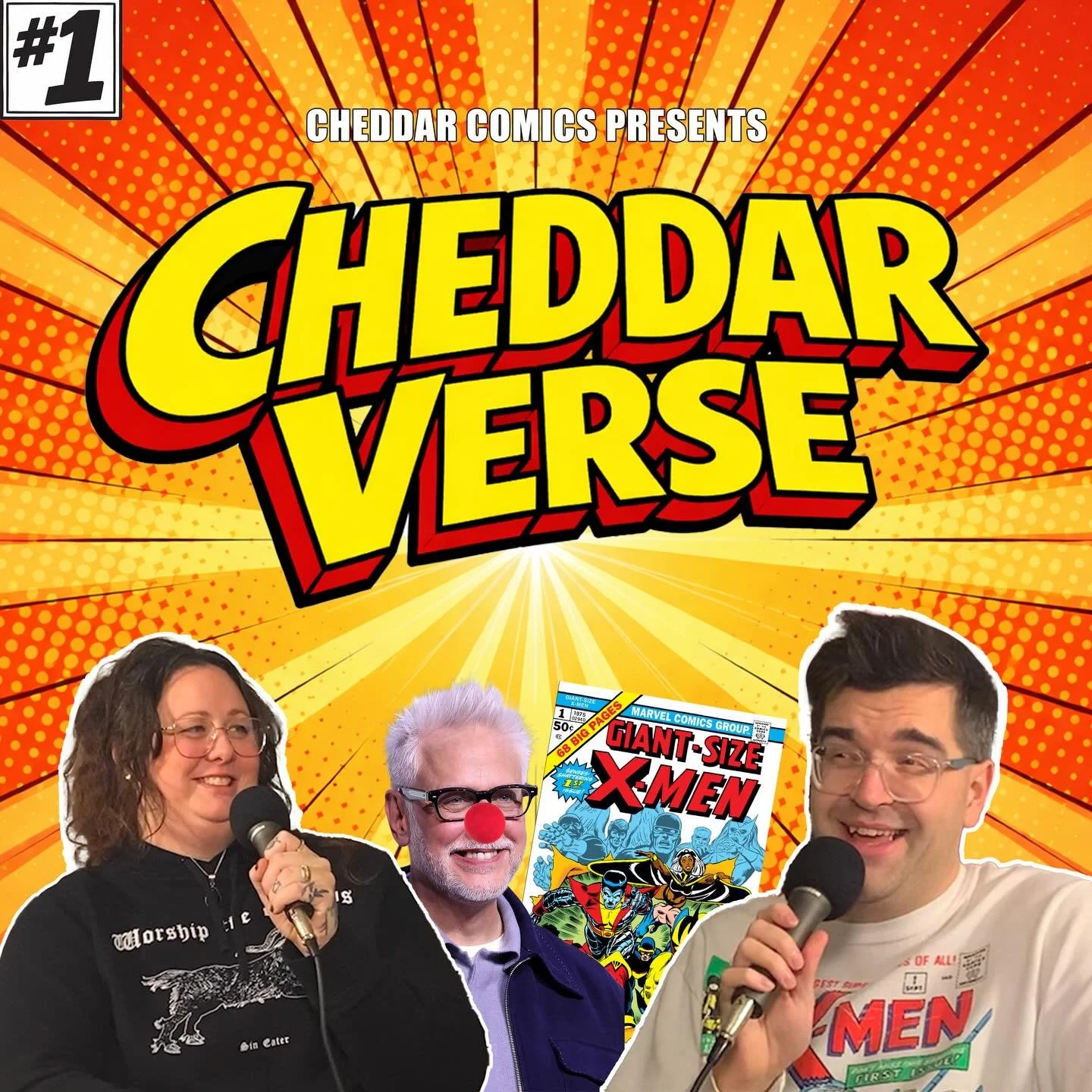 Episode 1 of the CheddarVerse Podcast is LIVE!! 🧀🎙️

We did it! THE VERY FIRST EPISODE of CheddarVerse is officially out in the world! 🤯

Hosted by me and @mrscheddar_comics , this is our new weekly show about comic books, collections, collecting 