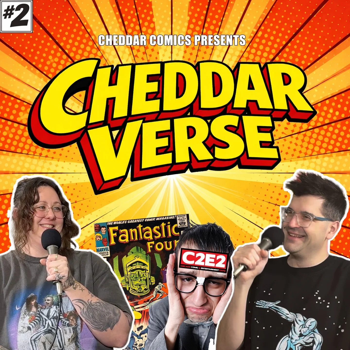 Episode 2 of CheddarVerse PodCast is out now! 🎙️🧀

This week we get into:
🧀 Our C2E2 disappointment (and our con history) 📦 Tales from the Sales: Inflated collection prices and why I Hate HipComics 📖 The real reason the Silver Surfer was created