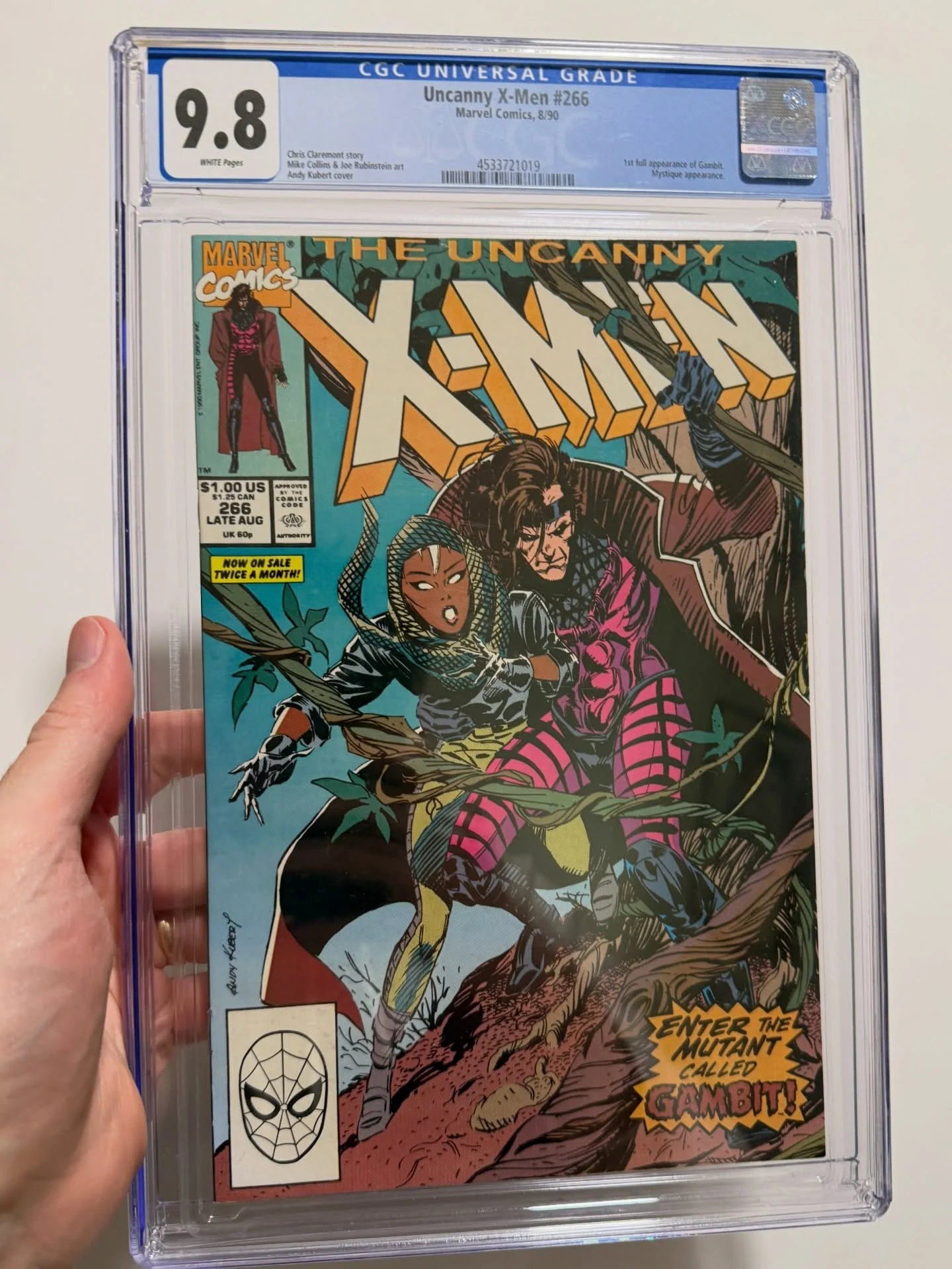 New addition to my daughter&rsquo;s investment box! X-Men #266 CGC 9.8! &spades;️&hearts;️&clubs;️&diams;️

Every year I buy a couple of comics (only 9.8 slabs now) and put them aside for her. In 20 years I&rsquo;ll give her the box and she can do wh