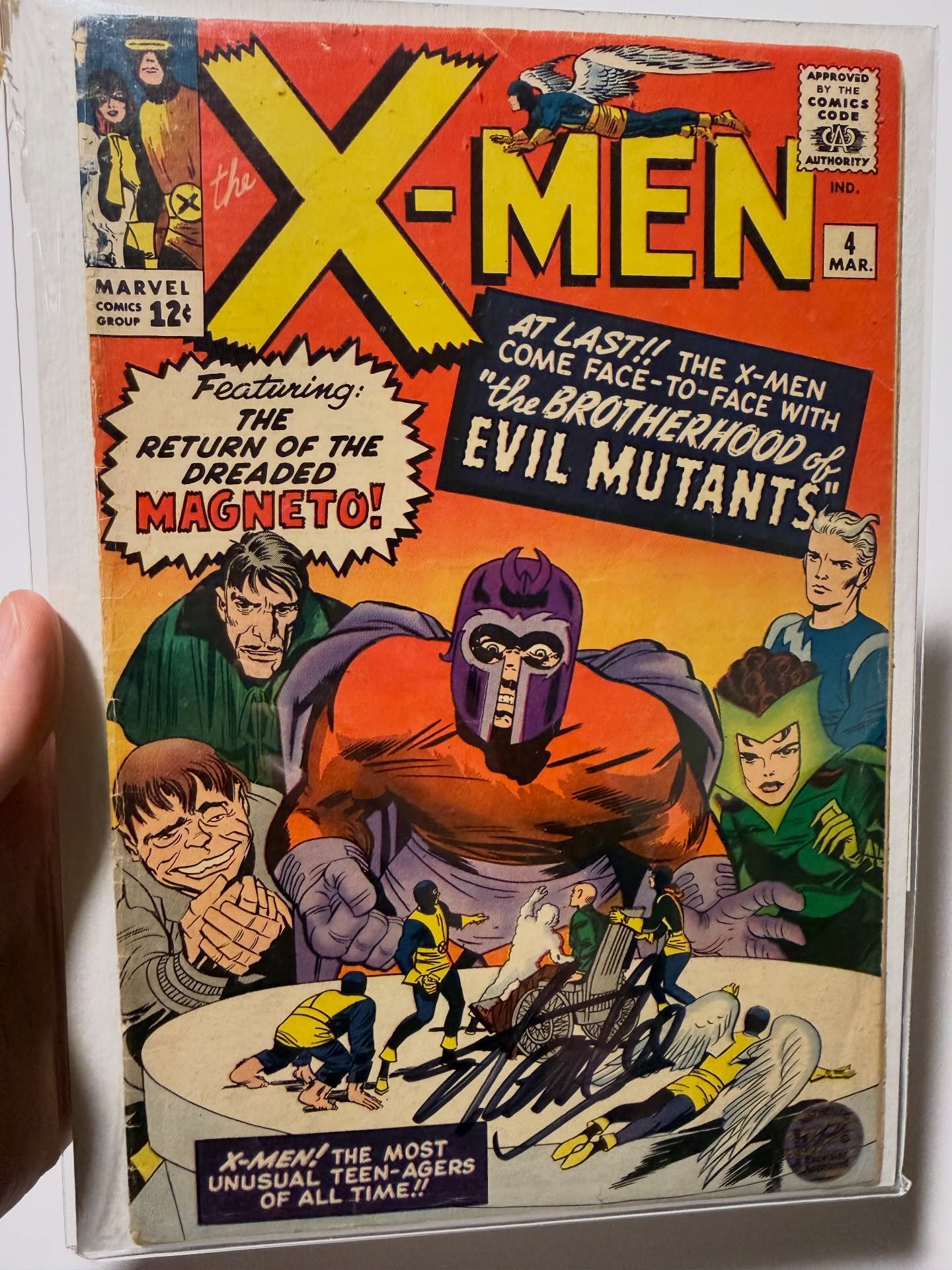 This is my most treasured comic in my collection! My X-Men #4 I got signed by Stan Lee in 2017! 🤩🤩🤩

At the time I bought it in 2017 I found it to be very undervalued, due to how key it was. Bought it off eBay for $250 at the time I believe. It&rs