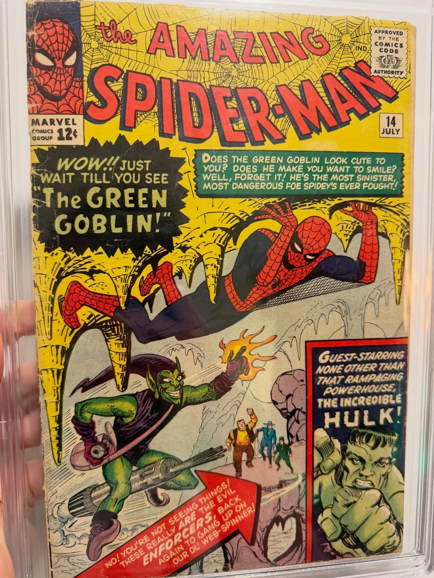 After 20 years I got it back in my PC&hellip;Amazing Spider-Man #14 from 1964!! 1st appearance of Green Goblin!!! 🕷️🎃🔑😭

Story by Stan Lee ✍️
Art by Steve Ditko 🎨

In my teens in my first collection I had two comics that were my absolute favorit