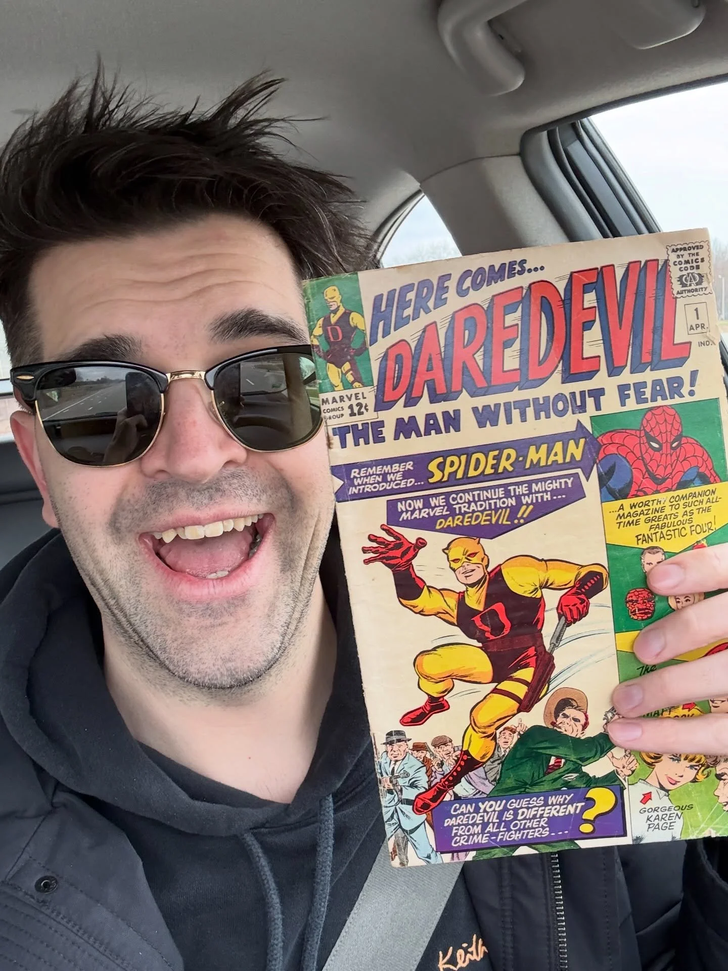 I&rsquo;ve been talking with a woman on Facebook for THREE months&hellip; and today it finally happened! I picked up her DAREDEVIL #1!! Nuff said!! 😱💪

She first reached out back in January from my Facebook ad. Every time I checked in, something ca