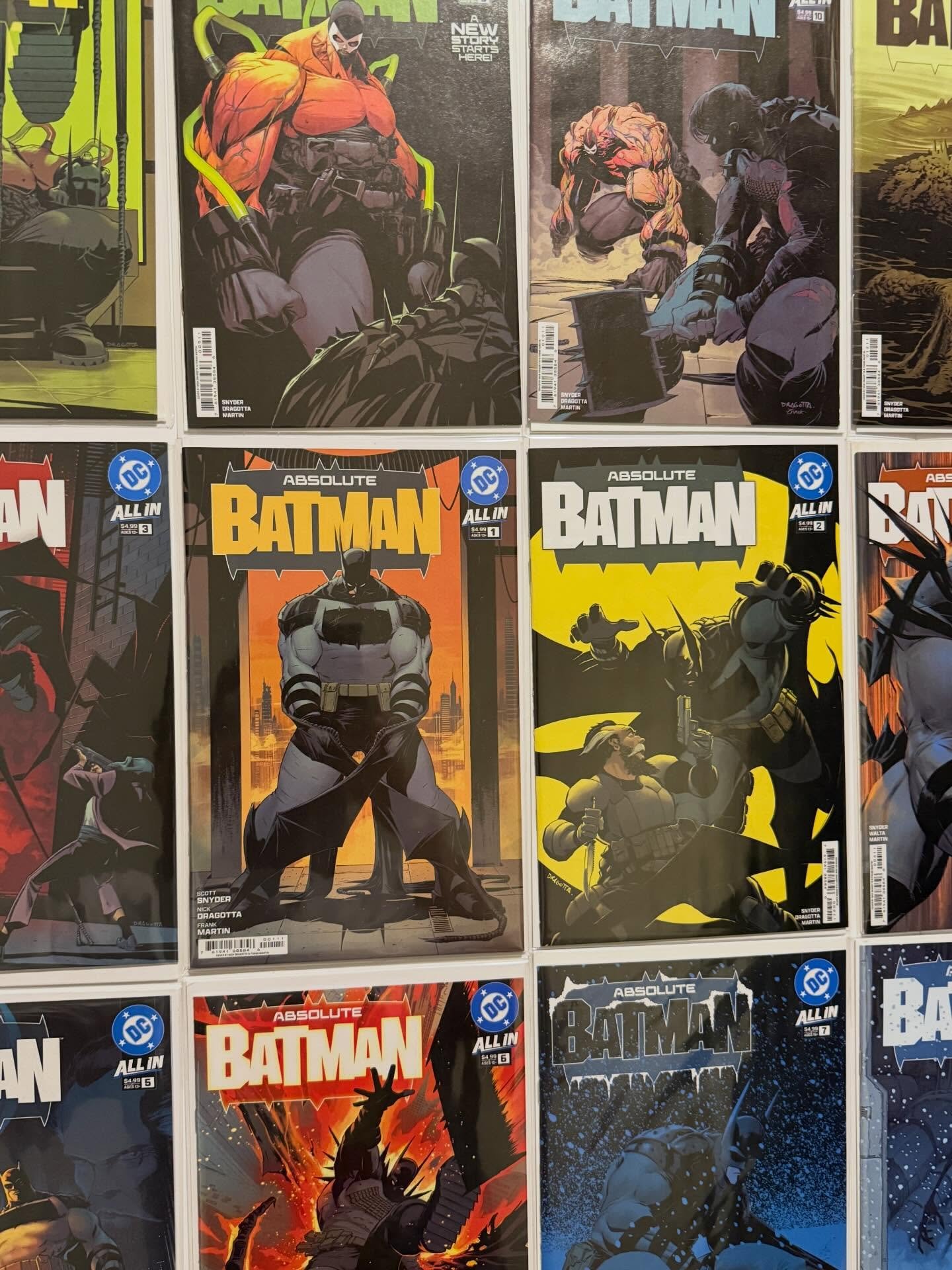🚨FOR SALE 🚨Complete Series (so far) Absolute Batman #1-20! All 1st Prints! 🦇🦇🦇

$650 Shipped 

Get the hottest modern series all in one swoop! 

Everyone&rsquo;s 1st appearances! 1st appearance of Absolute Batman, Alfred, Joker, Bane, Catwoman, 