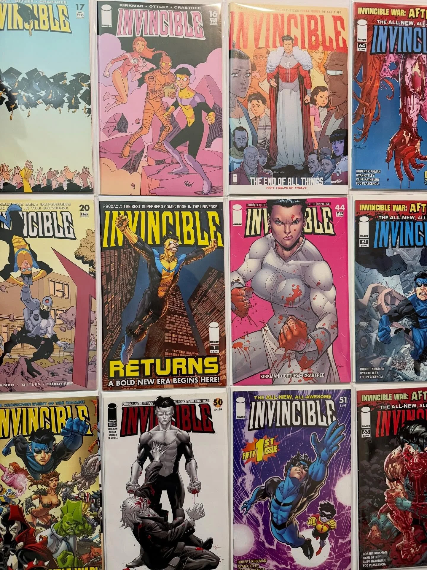 Was catfished by this Invincible collection this week! Seller said, &ldquo;I have EVERY issue of Invincible&rdquo; 🤑🤑 so I drove three hours to buy his collection 🚗 Turns out he only had about half the run 😭 Still VERY cool&hellip; but definitely