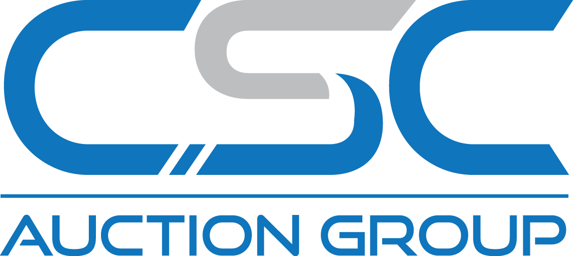 CSC Auction Group logo with stylized blue and gray initials CSC and the company name below.