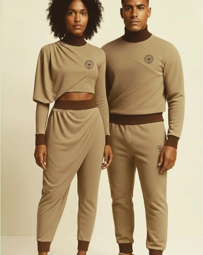 The Capernaum Covenant Set
This duo designer piece makes a bold statement to the world: we are one. One voice. One vision. One covenant. A unified aesthetic for couples who walk in purpose, not just in style.