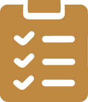 Clipboard with a checklist and three checked items