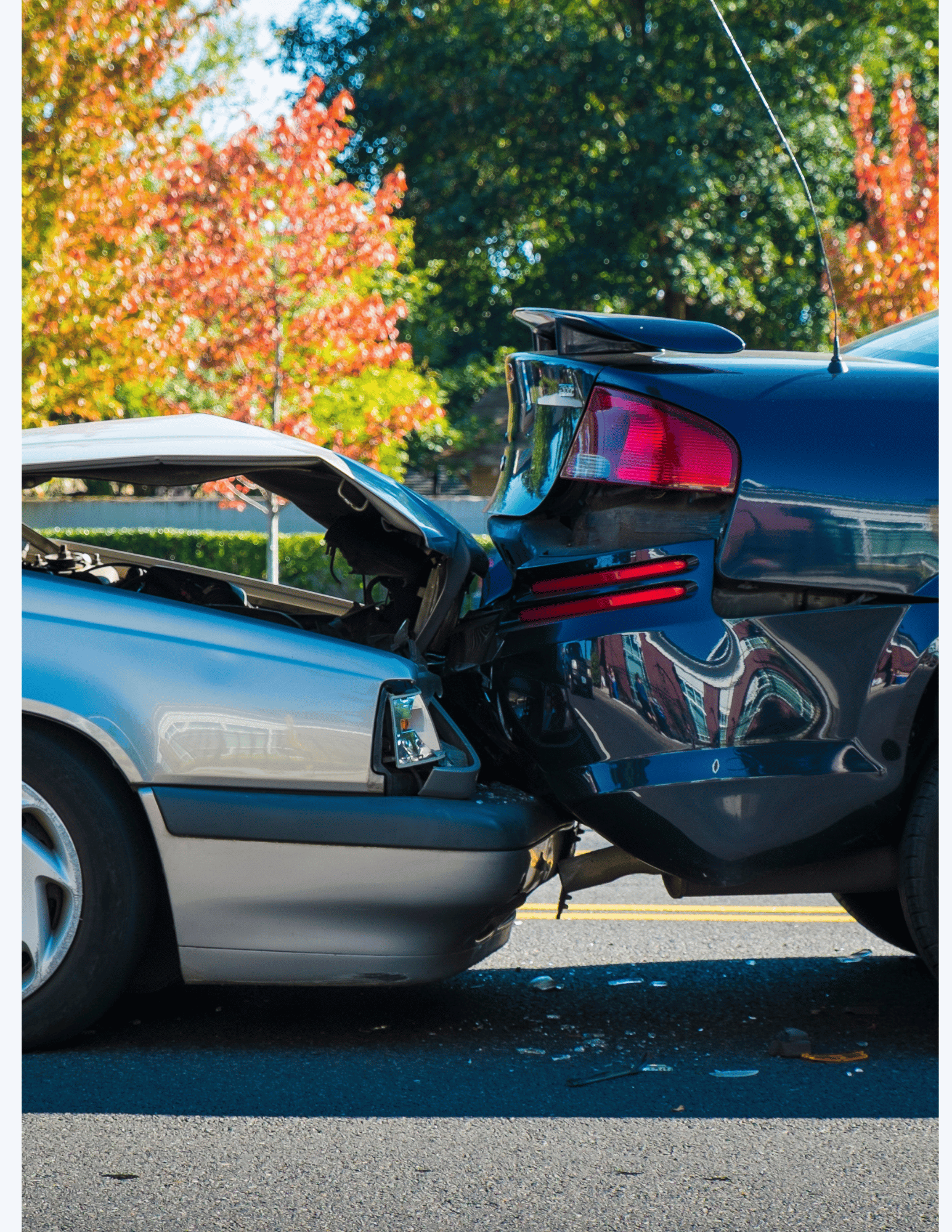 Car Being Rear-Ended resulting in a car crash injury