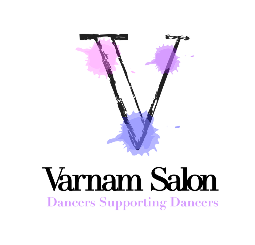 Varnam Salon logo with tagline