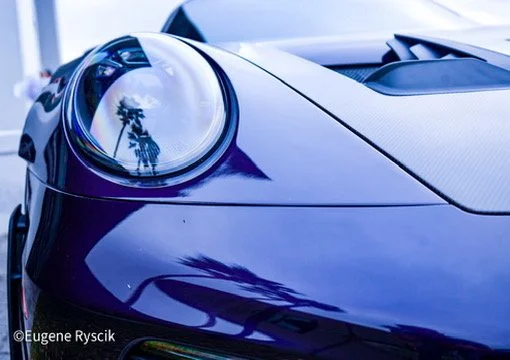Iconic Porsche headlight