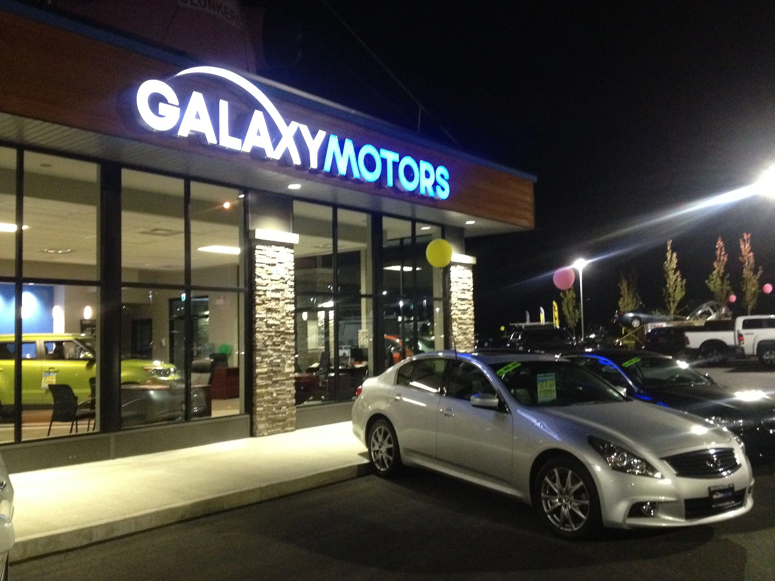 Galaxy Motors Night channel letters.jpg