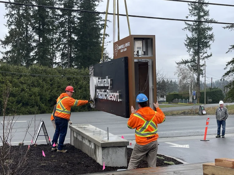 Sign Installation Service | We Install And Service - Full Crane and ...