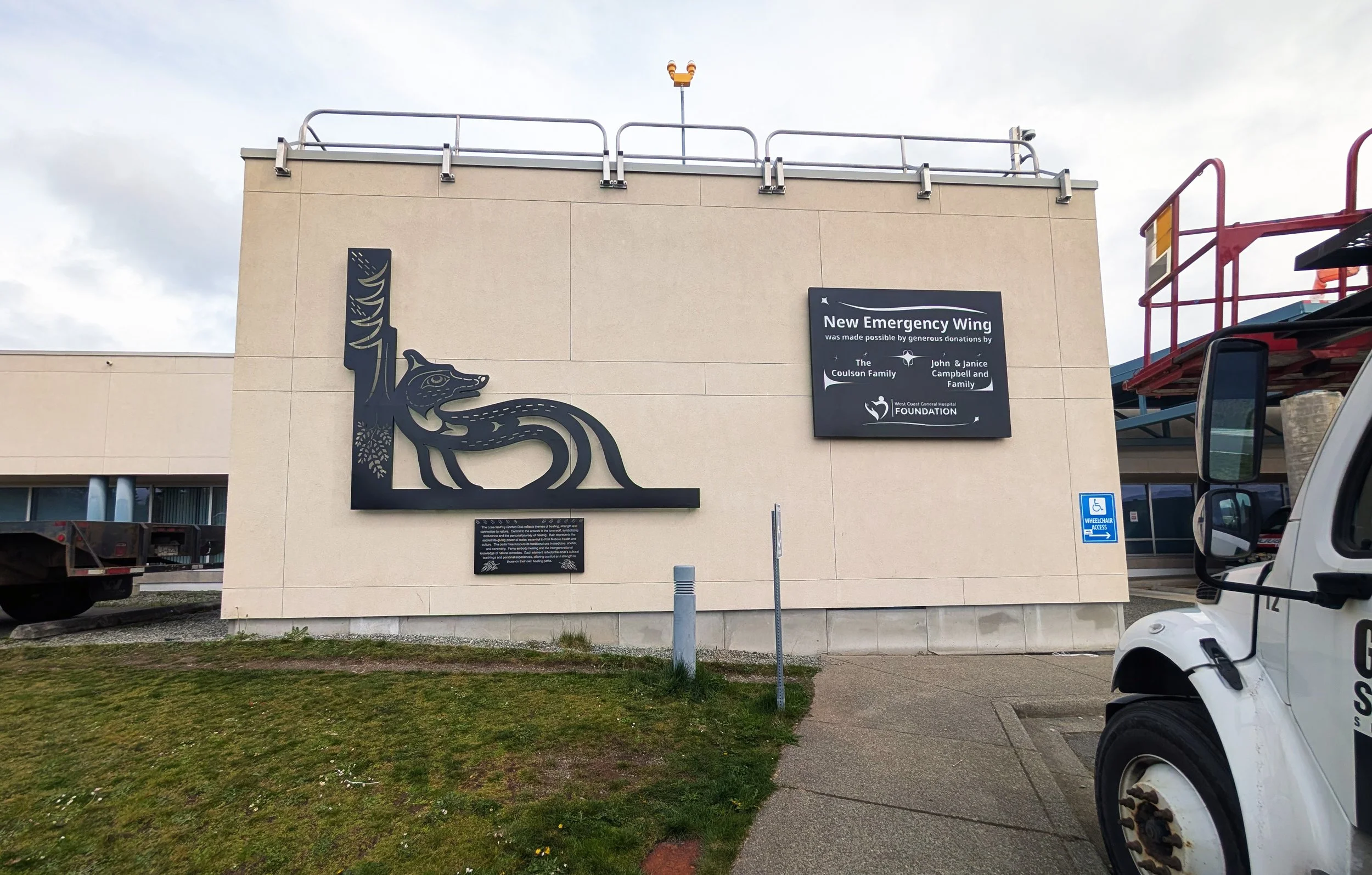 VIHA Wolf Artwork and halo donor sign.jpg