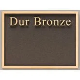 Duranodic Bronze cast Gemini Plaques