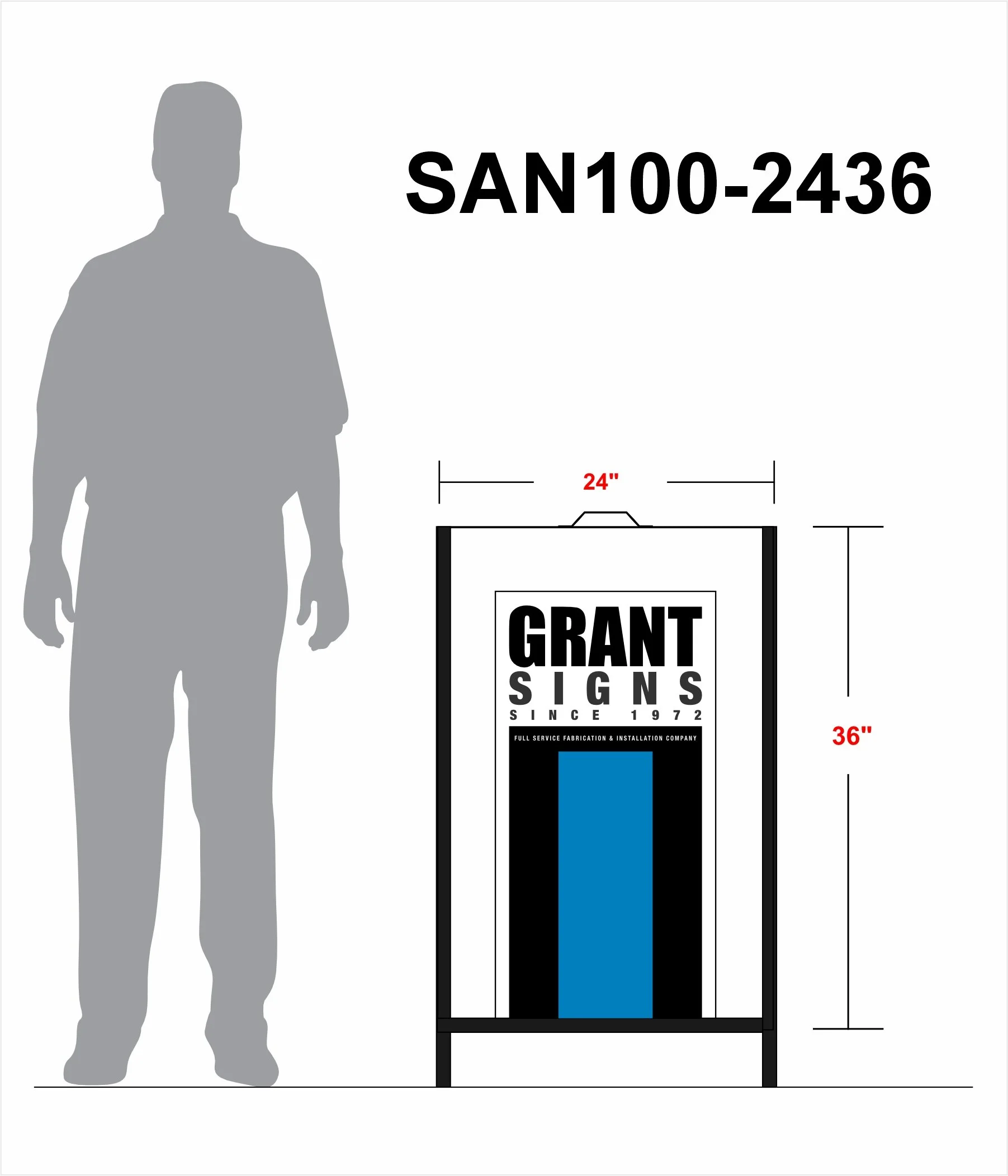 The Standard Sandwich Board Sign