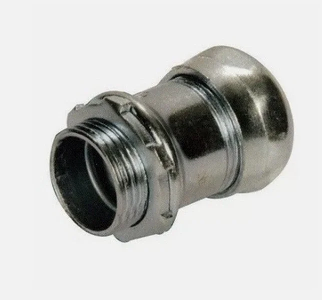 TOPAZ 653S OR EQUAL STEEL 1" COMPRESSION CONNECTOR LOT OF 10