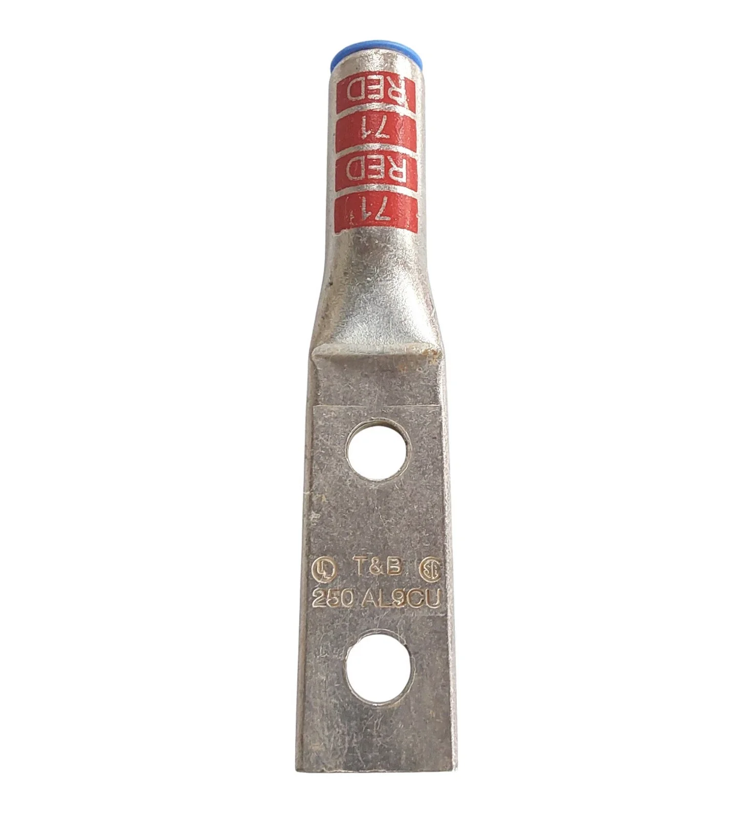 THOMAS & BETTS 60256 ALUMINUM COMPRESION LUG 250MCM WIRE TWO 1/2" HOLES