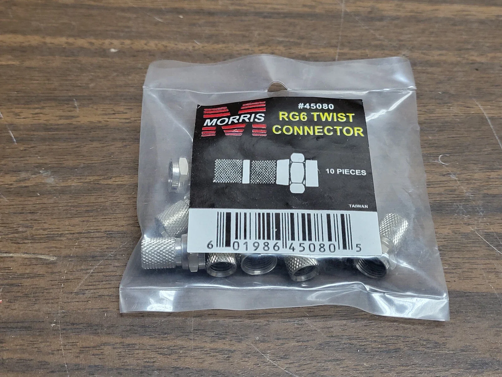 MORRIS 45080 RG6 TWIST CONNECTOR LOT OF 10 NEW