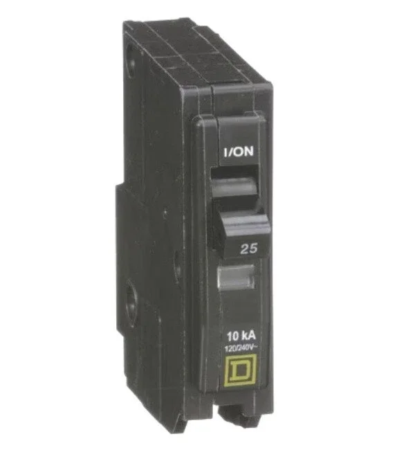 SQUARE D QO125 1 POLE 25 AMP 120/240V BREAKER