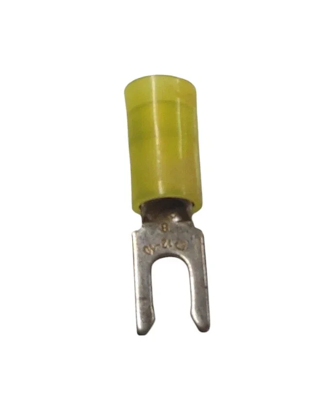 PANDUIT PN10-8-LF-D FORK LK INS NYL YEL STUD8 WIRE12-10 LOT OF 50