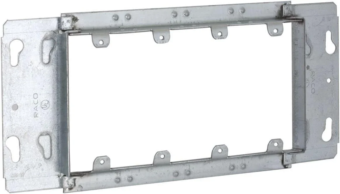 BOWERS 804 OR EQUAL 4 GANG PLASTER RING LOT OF 3